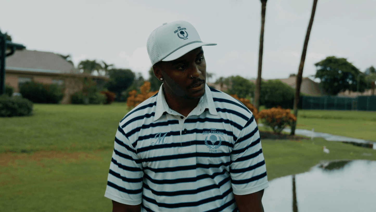 2026 Golf Creator Tour Striped Performance Polo