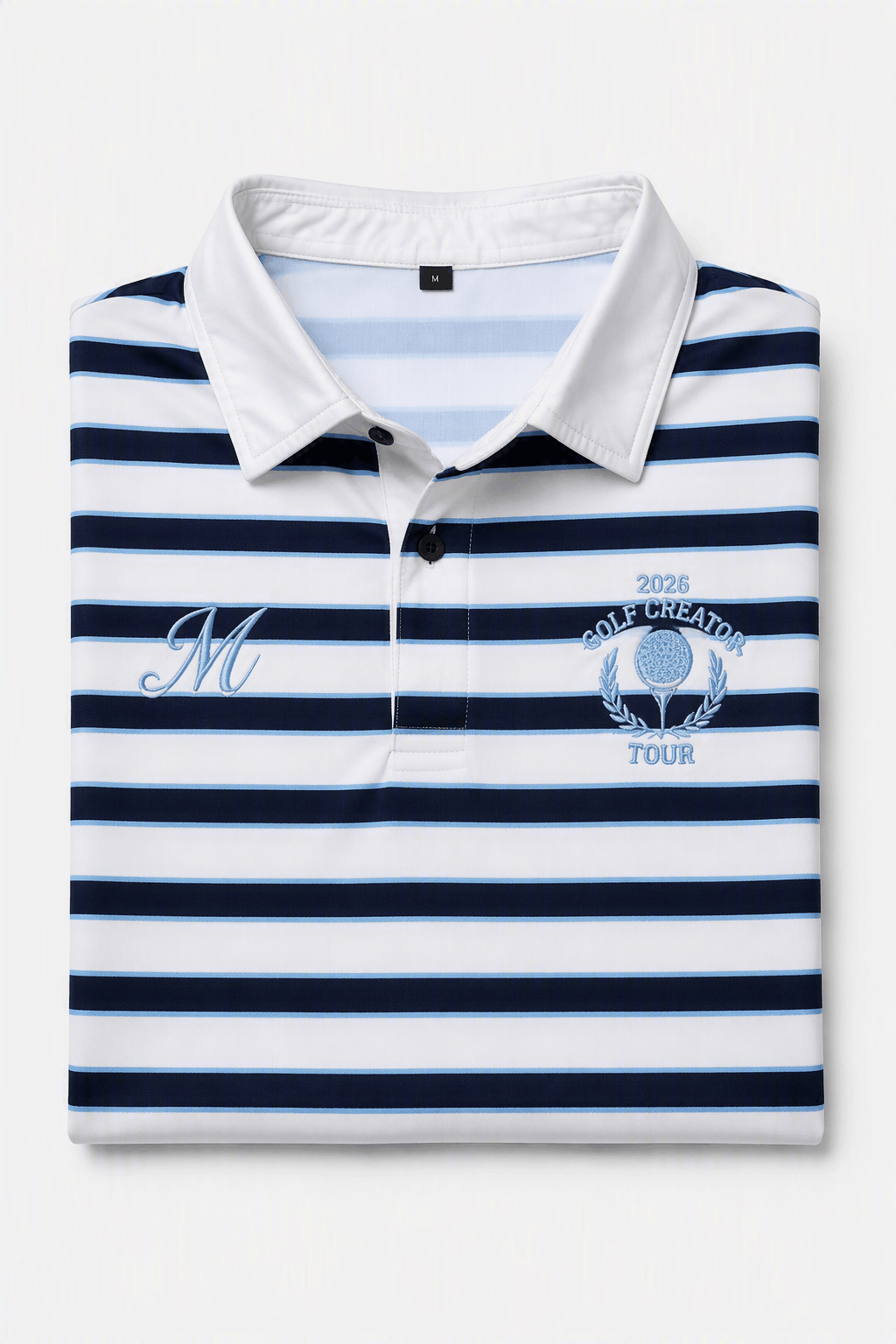 2026 Golf Creator Tour Striped Performance Polo