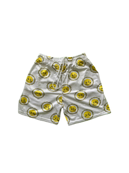 Smiley Print Shorts